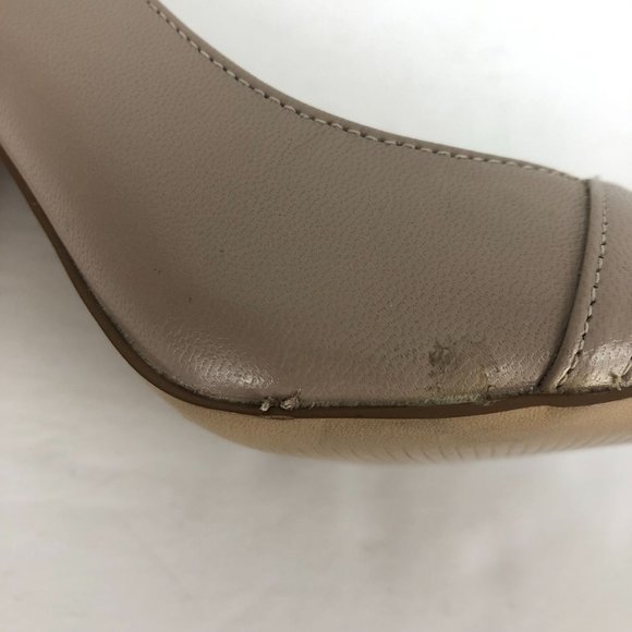 Nine West Women's 7.5M Balder Grey Brown Pointed Toe Leather High Heel Pumps - Picture 4 of 11